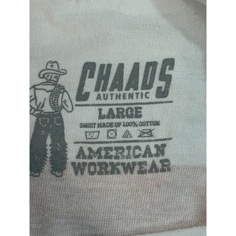 Patriot Racing Team Pocket T Shirt Large White Graphic Tee - Picture 3 of 6